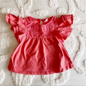GAP Toddler Girl Flutter Sleeve Top